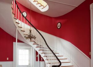 Red color for interior walls الاحمر من انواع الوان طلاء الجدران 